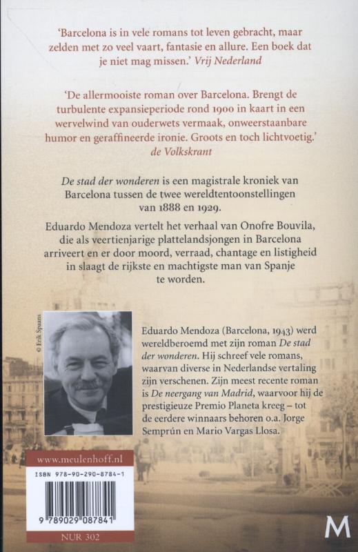 Achterkant van De stad der wonderen
