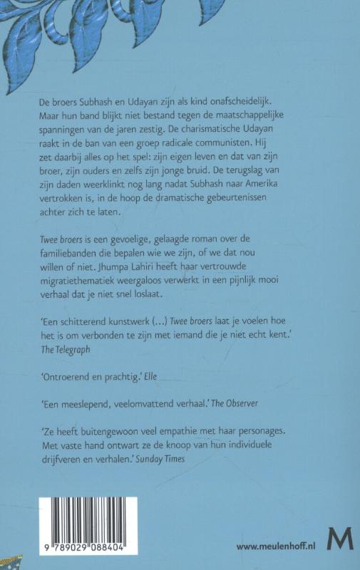 Achterkant van Twee broers