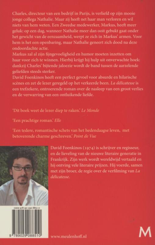 Achterkant van La délicatesse