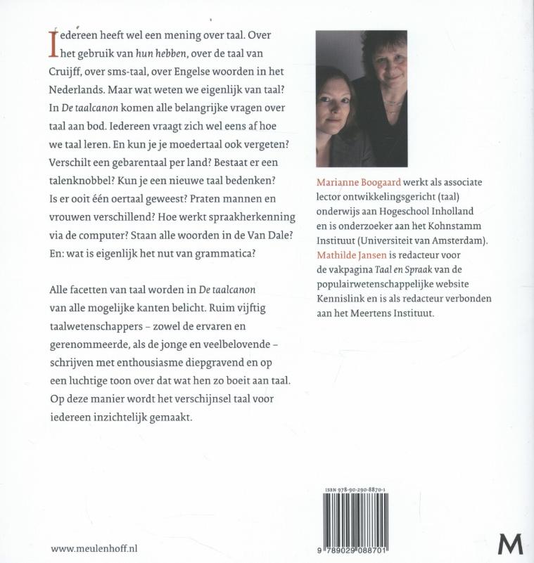 Achterkant van Alles wat je altijd al had willen weten over taal