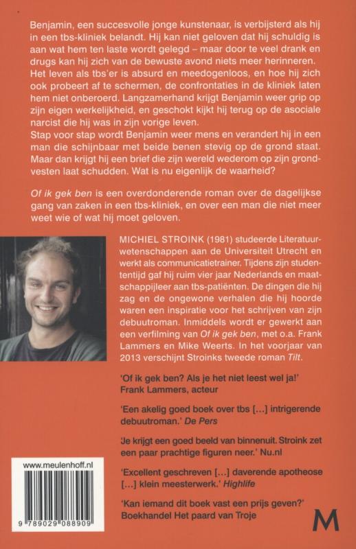 Achterkant van Of ik gek ben