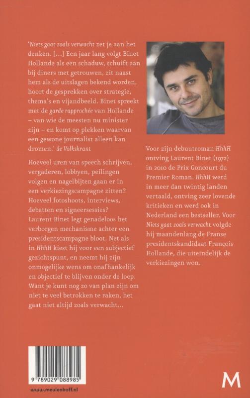Achterkant van Niets gaat zoals verwacht