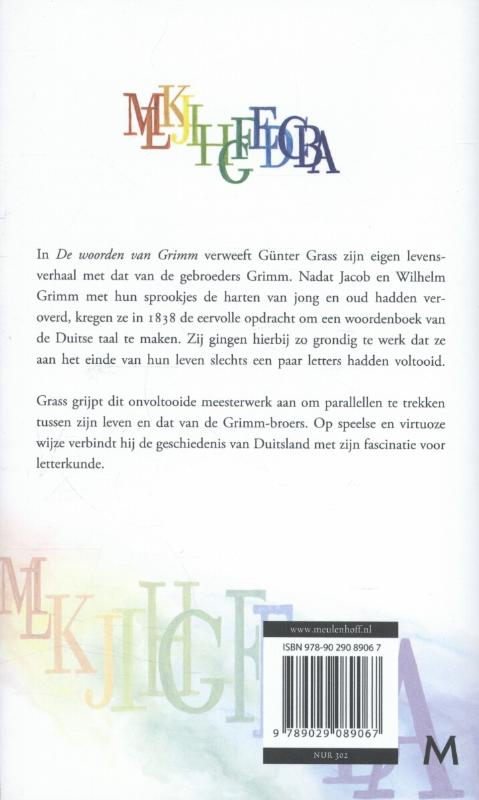 Achterkant van De woorden van Grimm