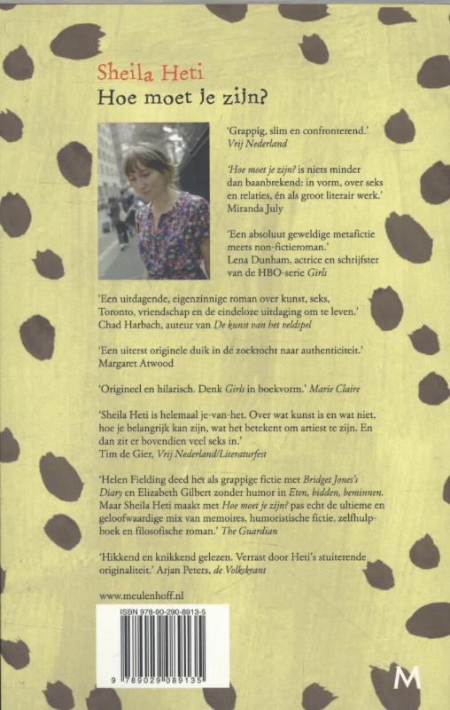 Achterkant van Hoe moet je zijn?