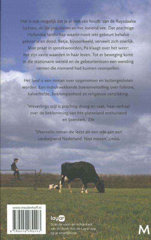 Achterkant van Het land