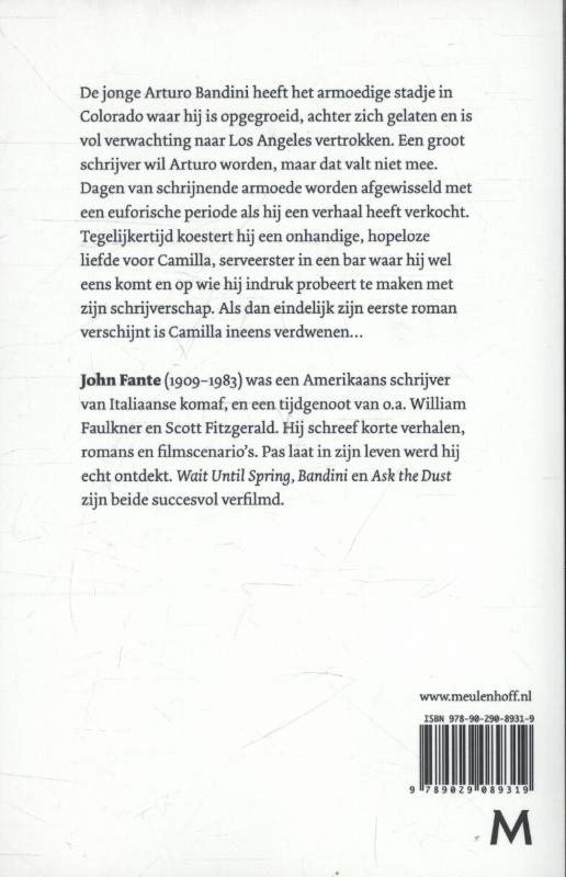 Achterkant van Vraag het aan het stof