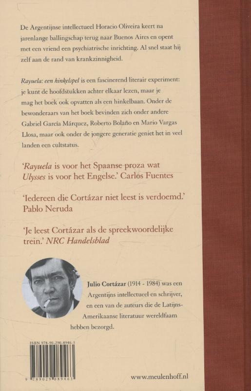 Achterkant van Rayuela