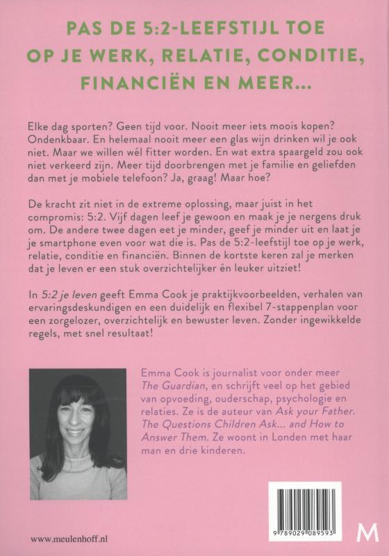 Achterkant van 5:2 Je leven