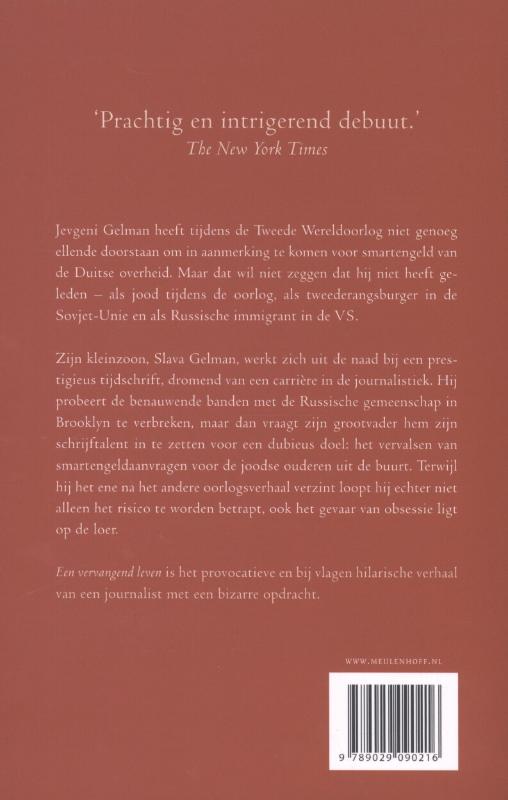 Achterkant van Een vervangend leven
