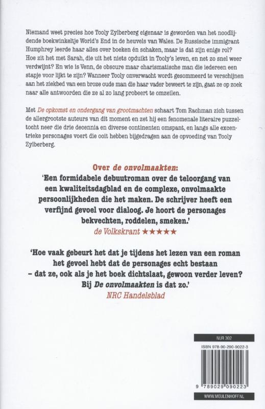 Achterkant van De opkomst en ondergang van grootmachten