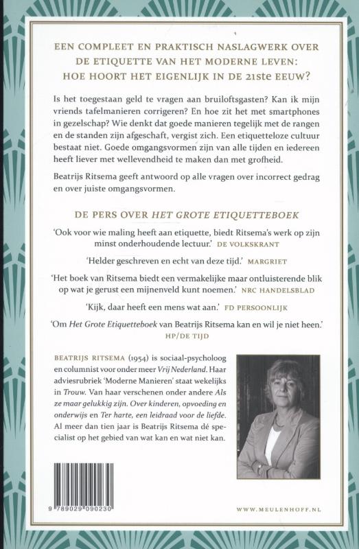 Achterkant van Het grote etiquetteboek