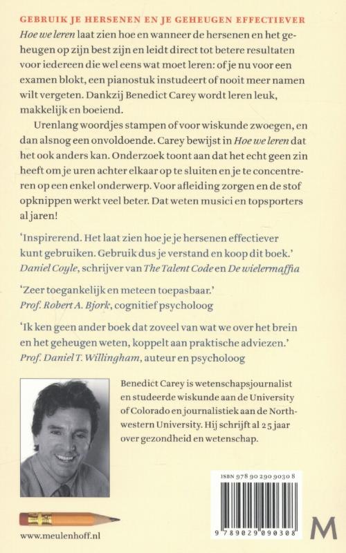 Achterkant van Hoe we leren