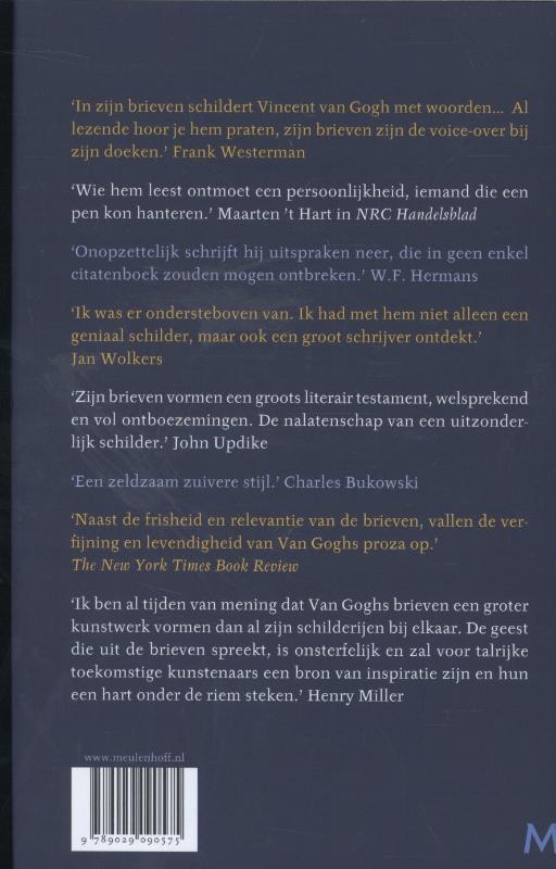 Achterkant van Vincent van Gogh