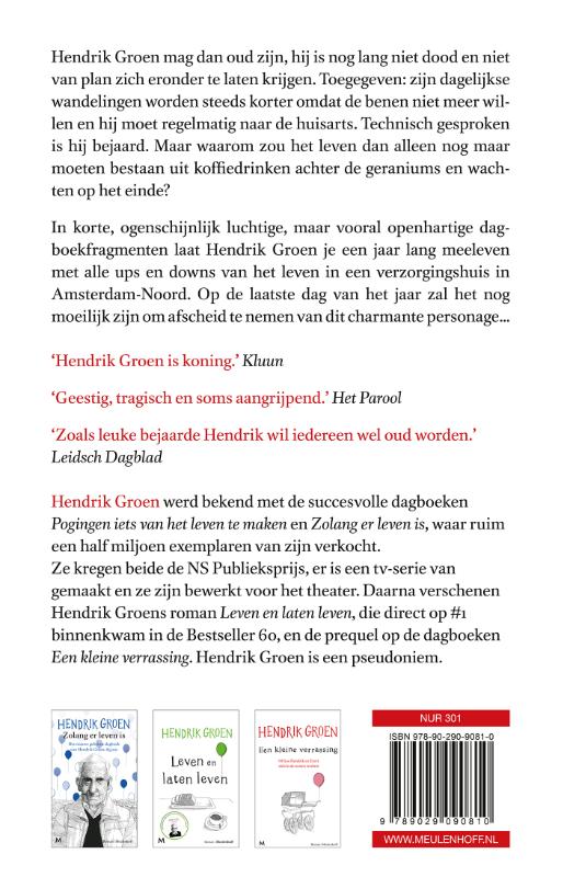 Achterkant van Pogingen iets van het leven te maken