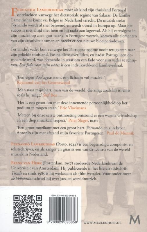 Achterkant van Een fado voor mijn vader