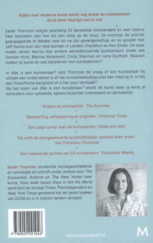 Achterkant van Wat is een kunstenaar?