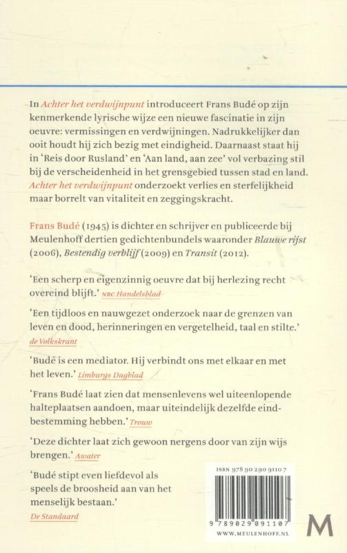 Achterkant van Achter het verdwijnpunt