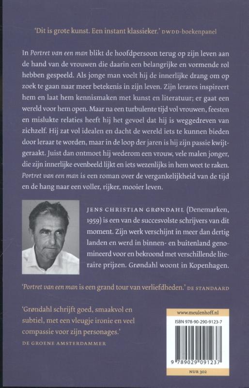 Achterkant van Portret van een man