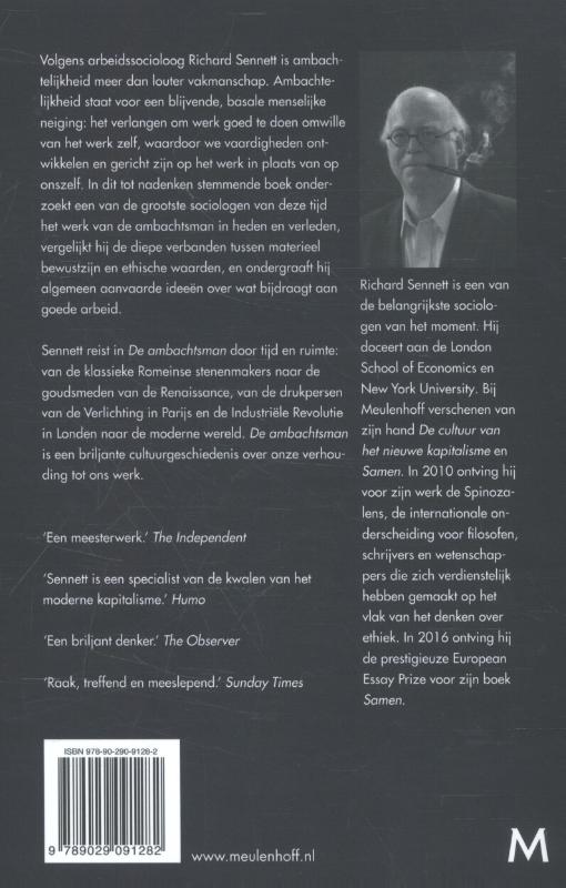 Achterkant van De ambachtsman