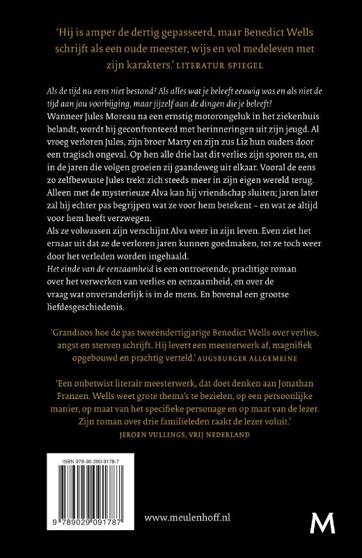 Achterkant van Het einde van de eenzaamheid