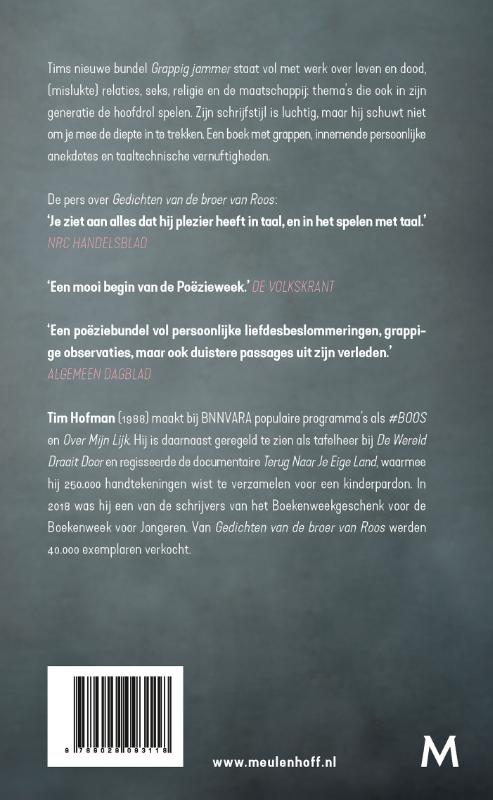 Achterkant van Grappig jammer