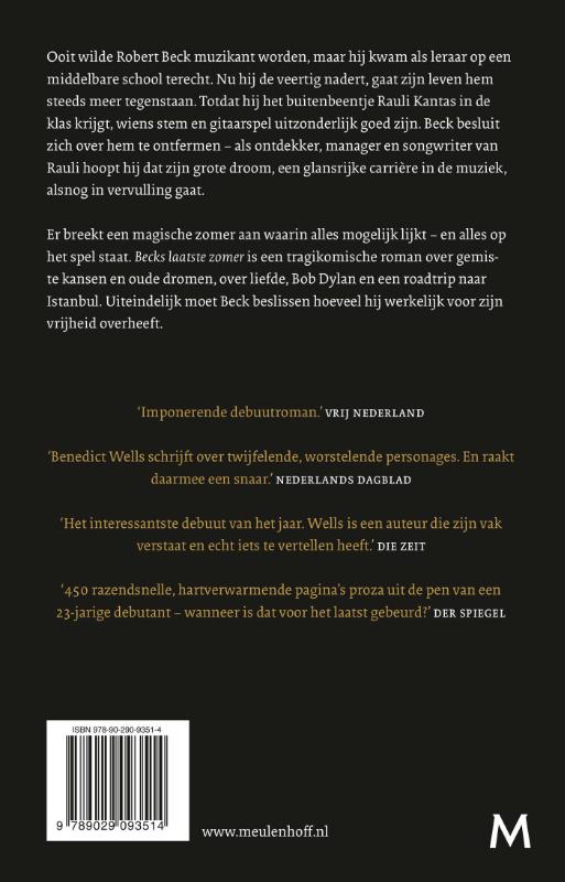 Achterkant van Becks laatste zomer