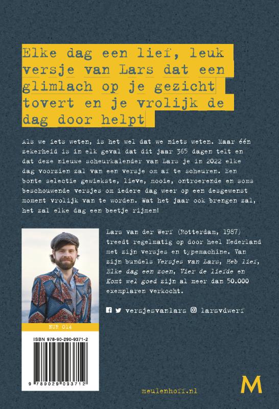 Achterkant van Misschien zelfs al morgen