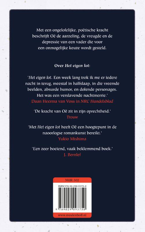 Achterkant van Het eigen lot
