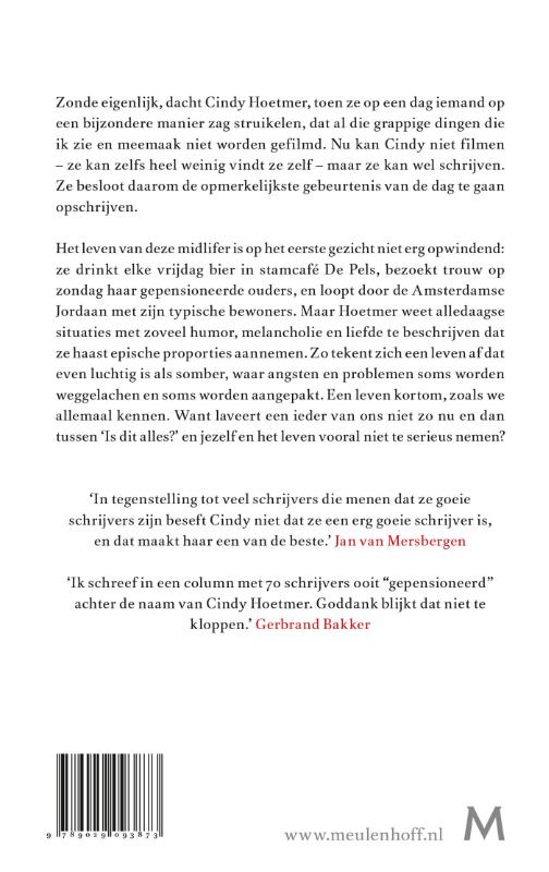 Achterkant van Min of meer opmerkelijke gebeurtenissen uit het leven van een treuzelaar