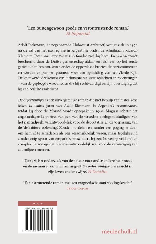 Achterkant van De onfortuinlijke