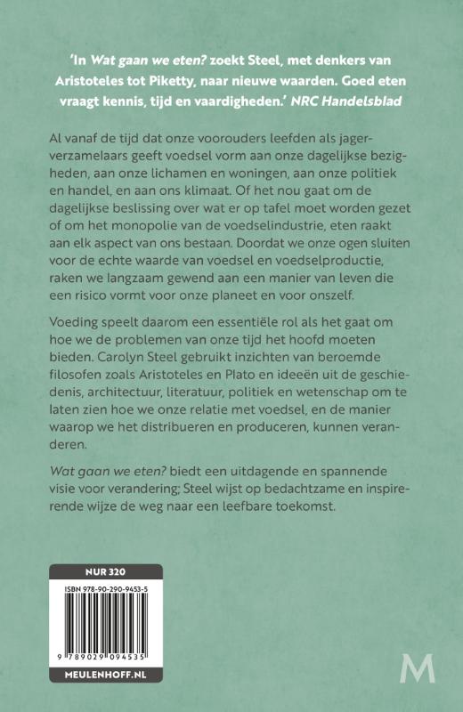 Achterkant van Wat gaan we eten?