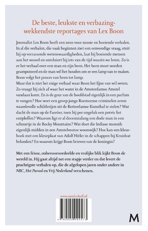 Achterkant van De man die van zijn been een lamp maakte