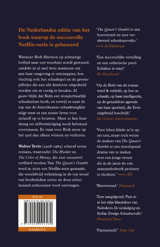 Achterkant van The queen's Gambit