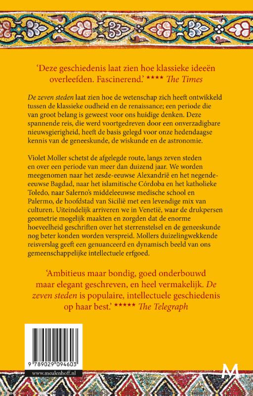 Achterkant van De zeven steden