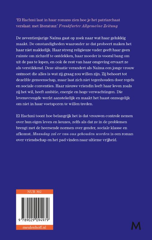 Achterkant van Maandag zal er van ons gehouden worden