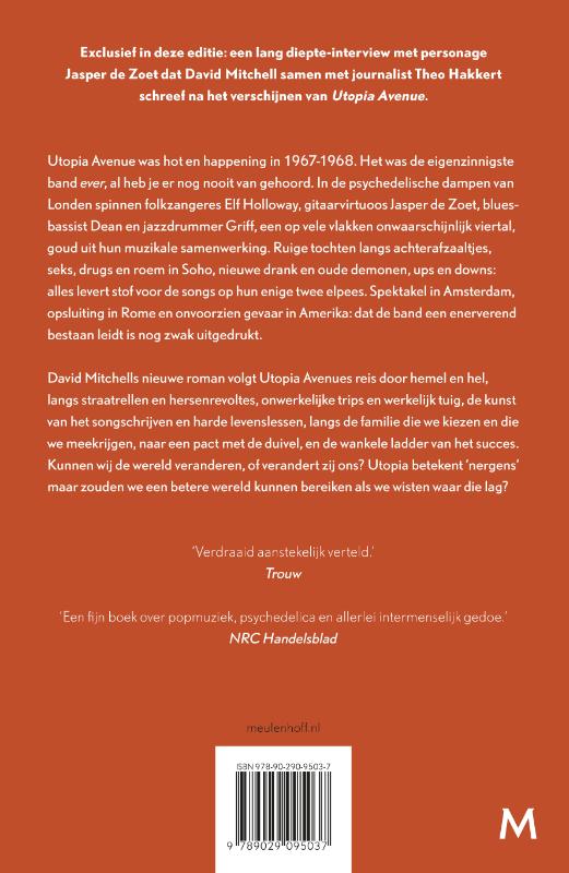 Achterkant van Utopia Avenue
