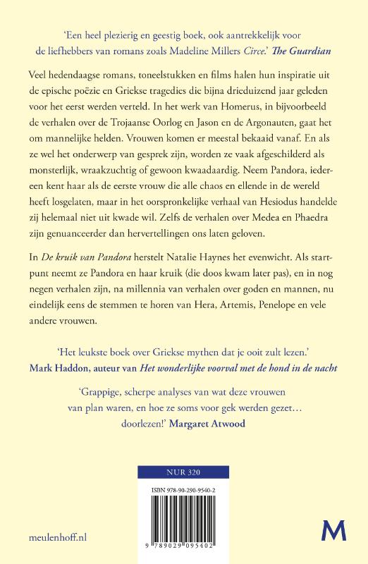 Achterkant van De kruik van Pandora
