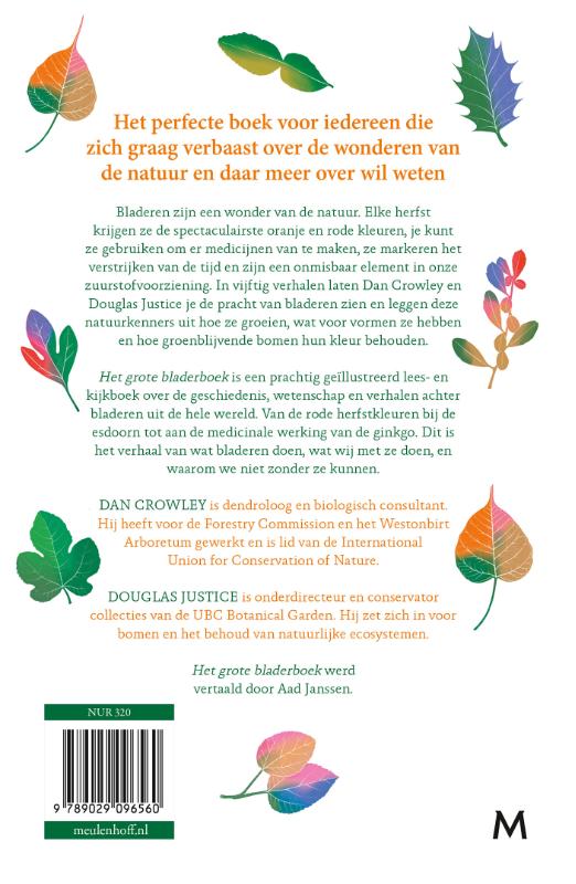 Achterkant van Het grote bladerboek