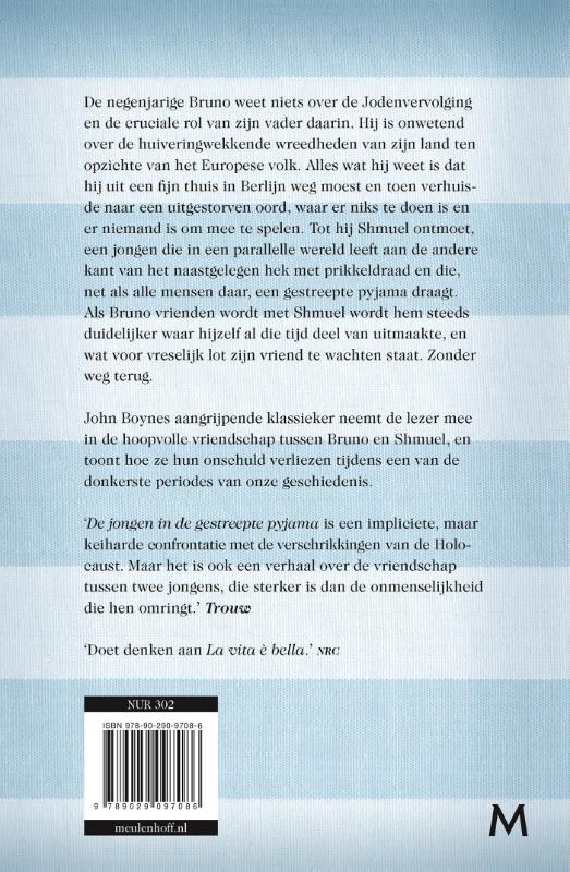 Achterkant van De jongen in de gestreepte pyjama
