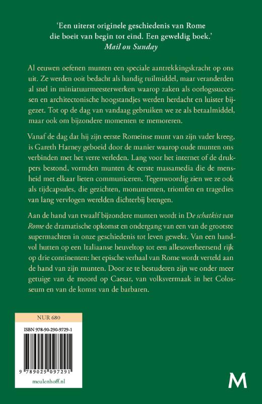Achterkant van De schatkist van Rome