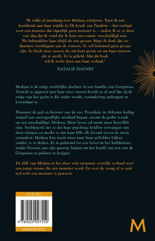 Achterkant van De blik van Medusa