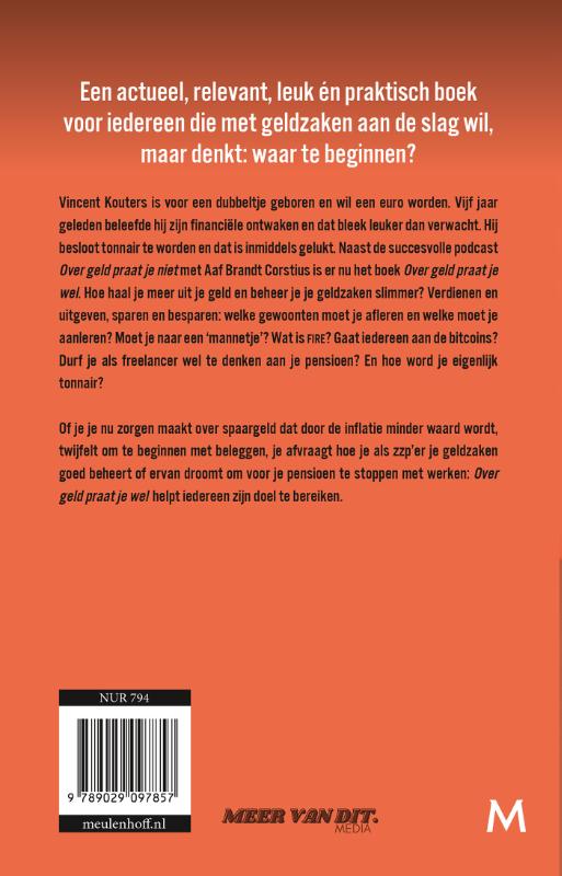 Achterkant van Over geld praat je wel