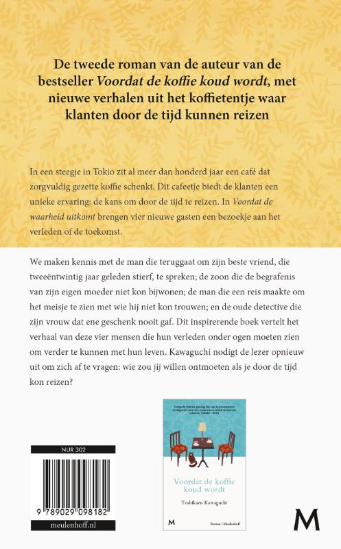 Achterkant van Voordat de waarheid uitkomt