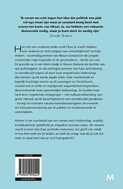 Achterkant van De nieuwe macht