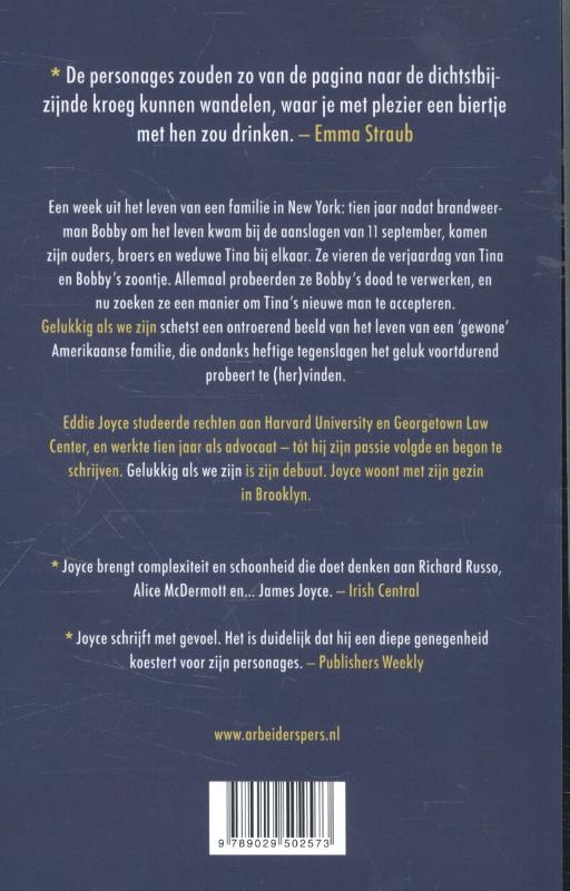 Achterkant van Gelukkig als we zijn