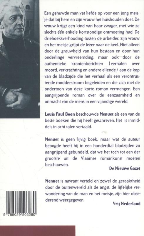 Achterkant van Menuet