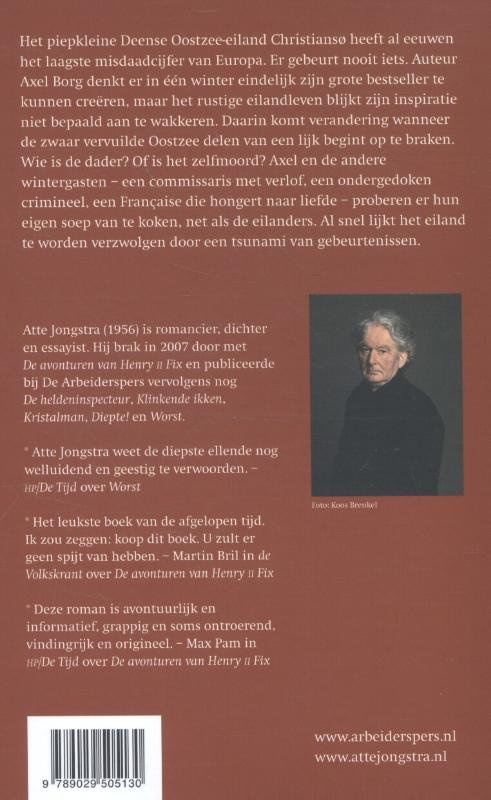 Achterkant van Aan open zee