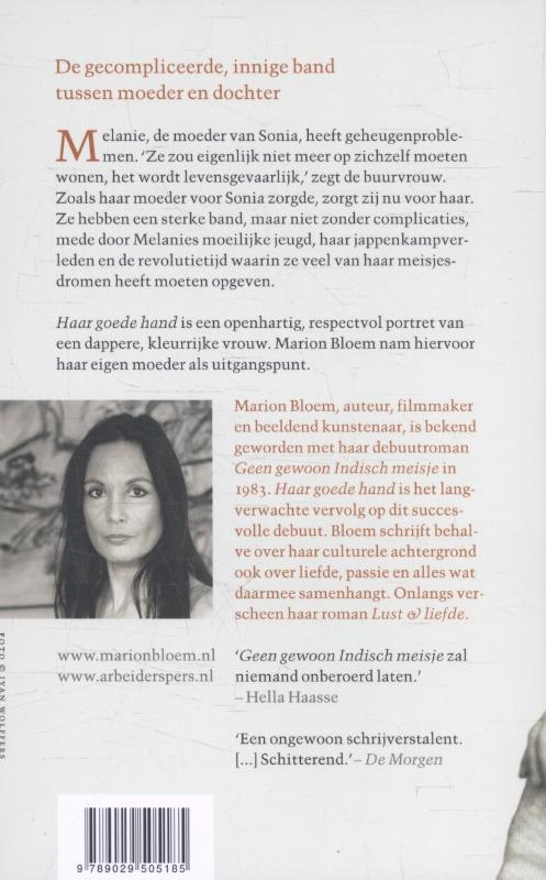 Achterkant van Haar goede hand