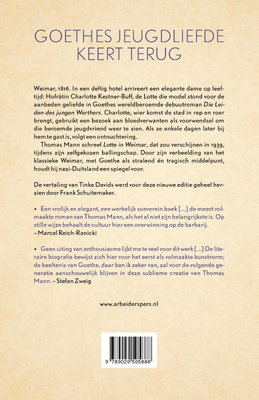 Achterkant van Lotte in Weimar