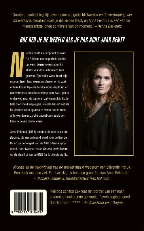 Achterkant van Nicolas en de verdwijning van de wereld